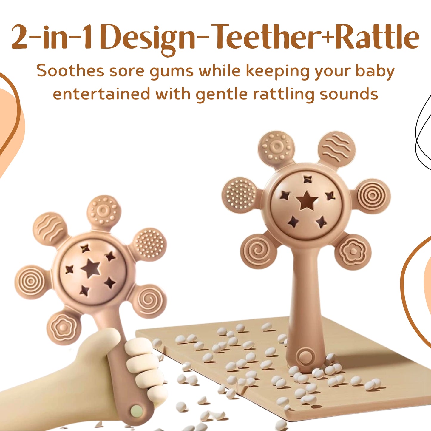 OBABY Rattle/Teether for Baby