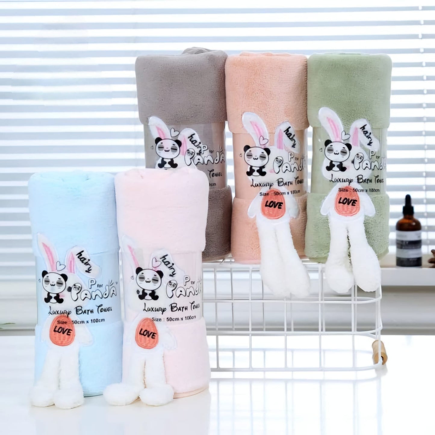 OBABY Premium Microfiber Baby Bath Towel – Quick-Dry, Soft Towel