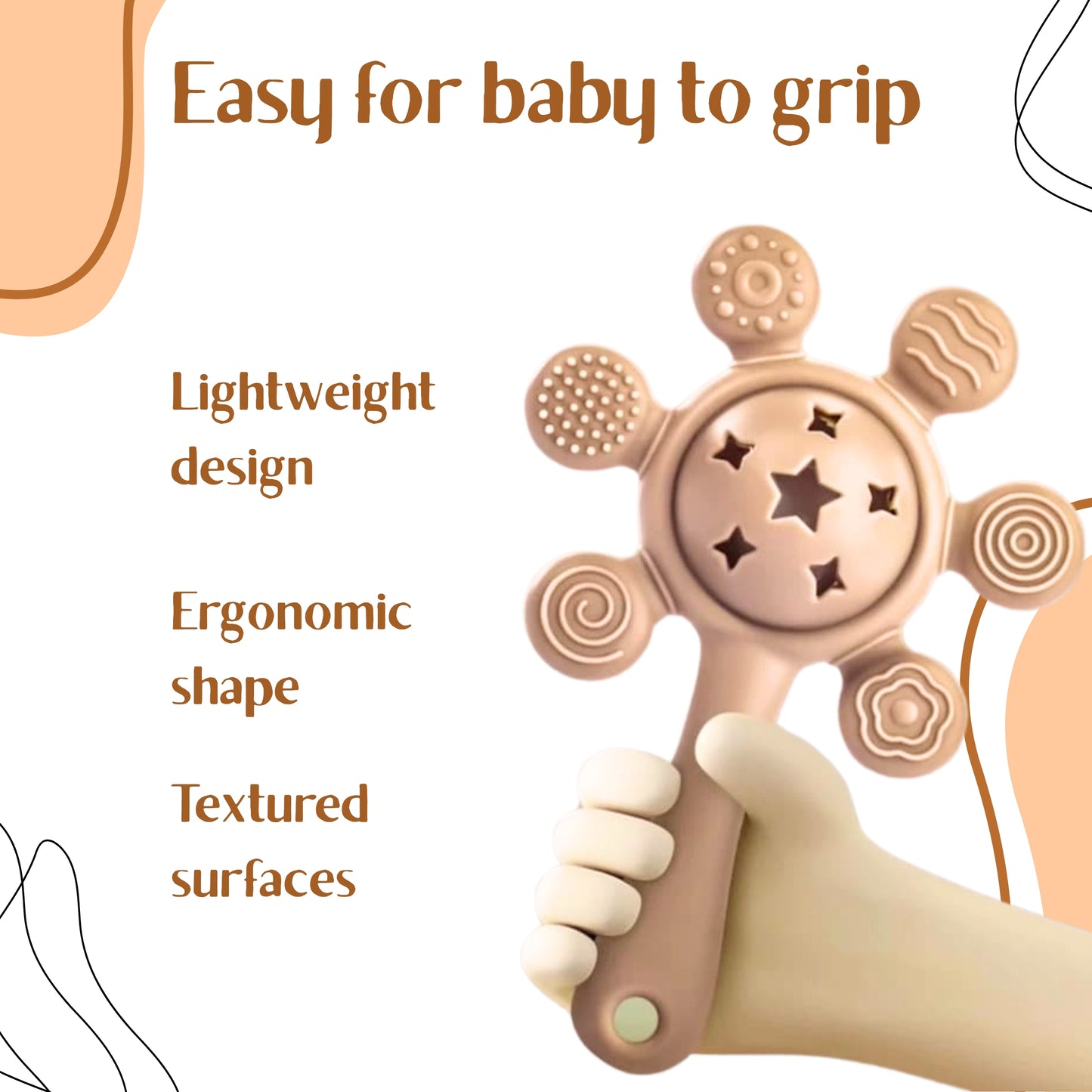 OBABY Rattle/Teether for Baby