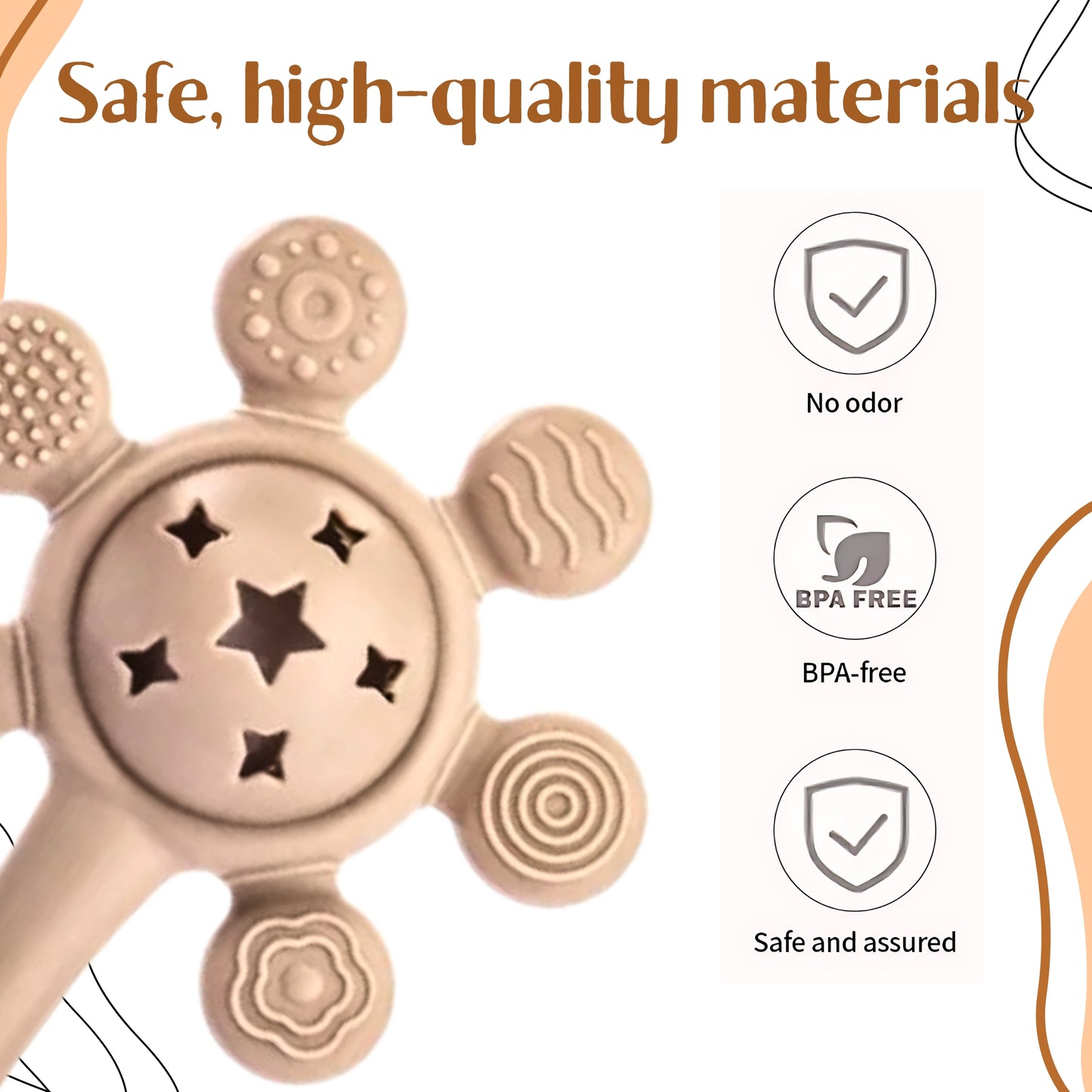 OBABY Rattle/Teether for Baby