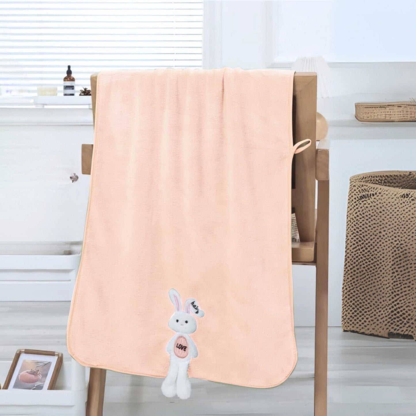 OBABY Premium Microfiber Baby Bath Towel – Quick-Dry, Soft Towel