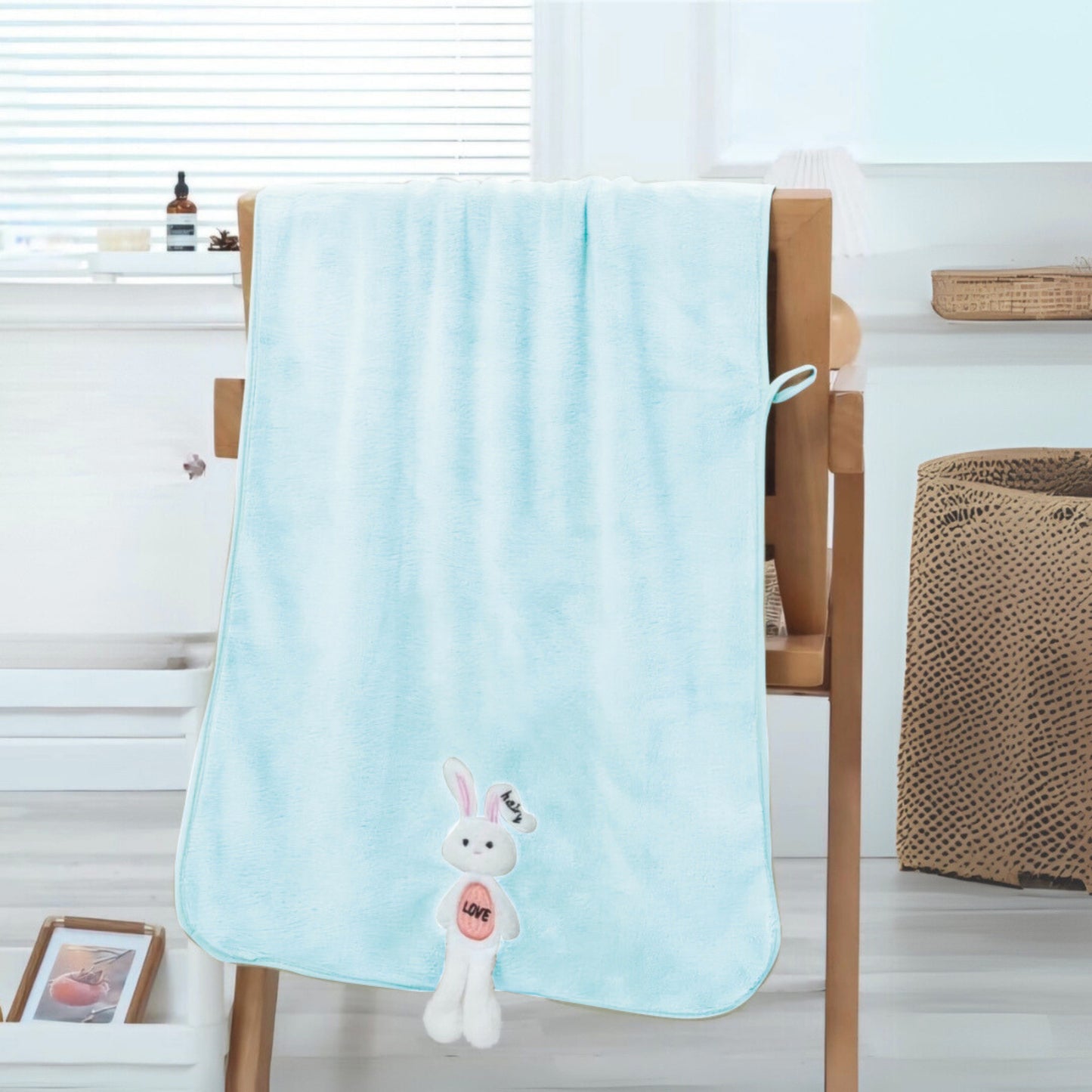 OBABY Premium Microfiber Baby Bath Towel – Quick-Dry, Soft Towel