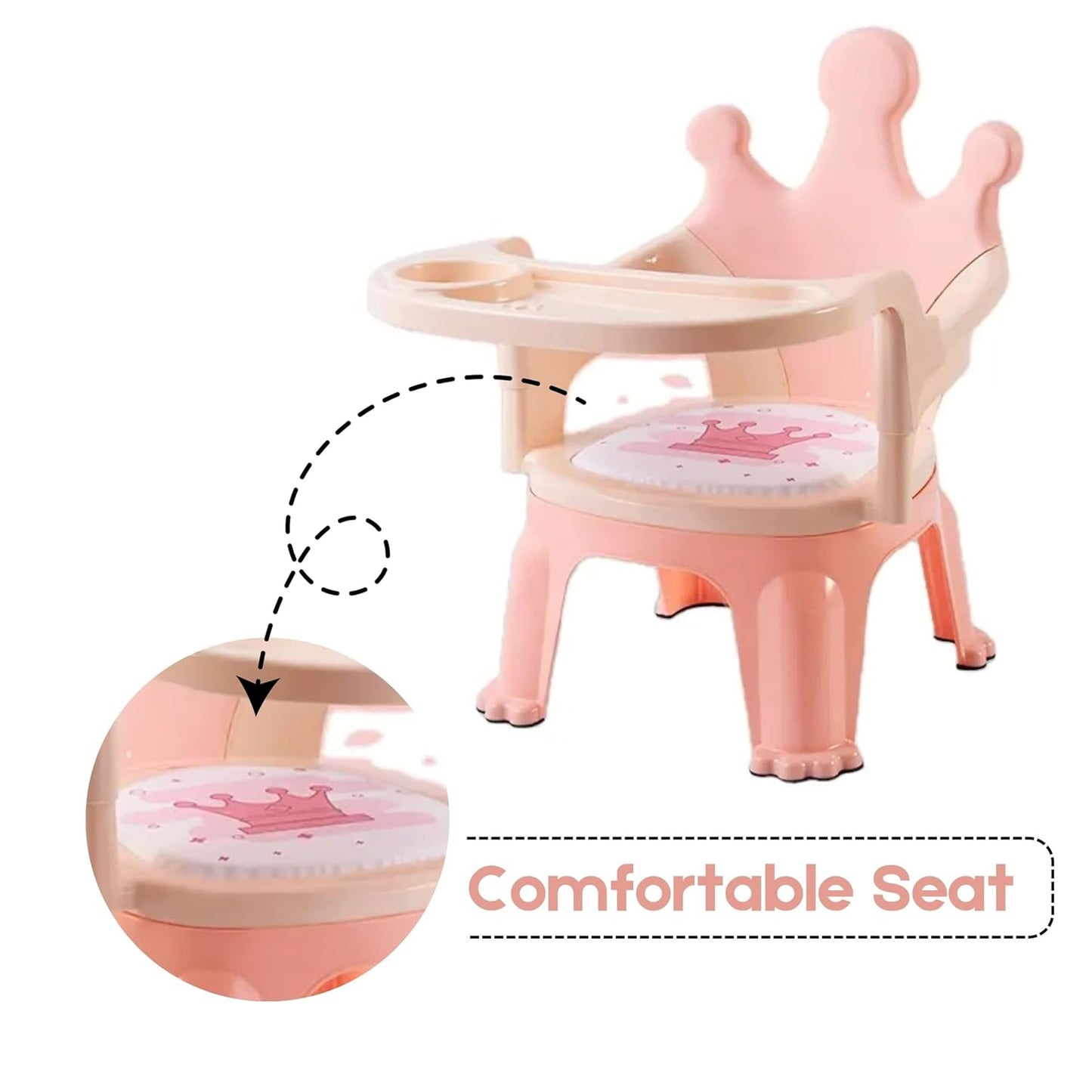 OBaby Dining Table Seat Removable Tray/Adjustable