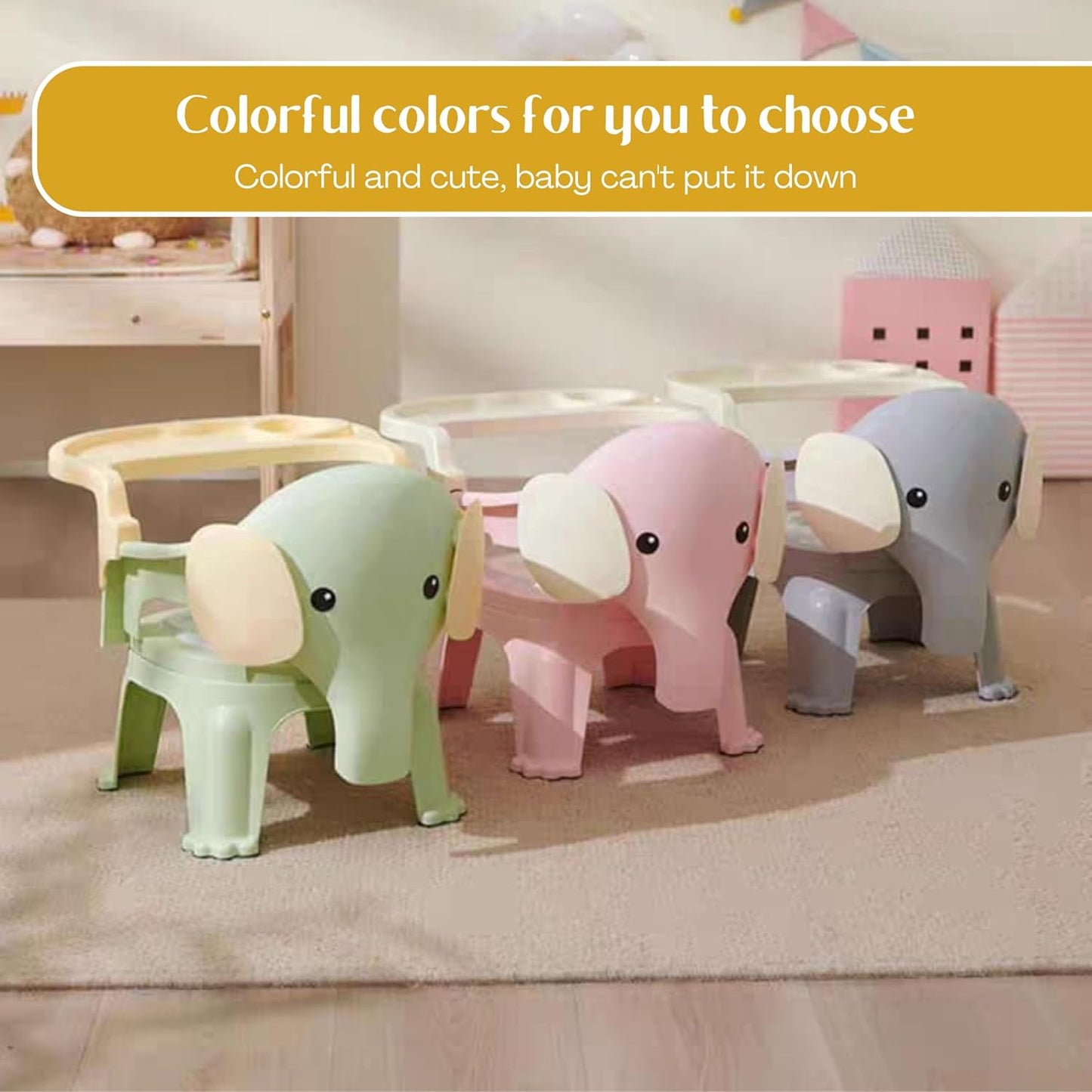 OBaby Dining Table Seat Removable Tray/Adjustable