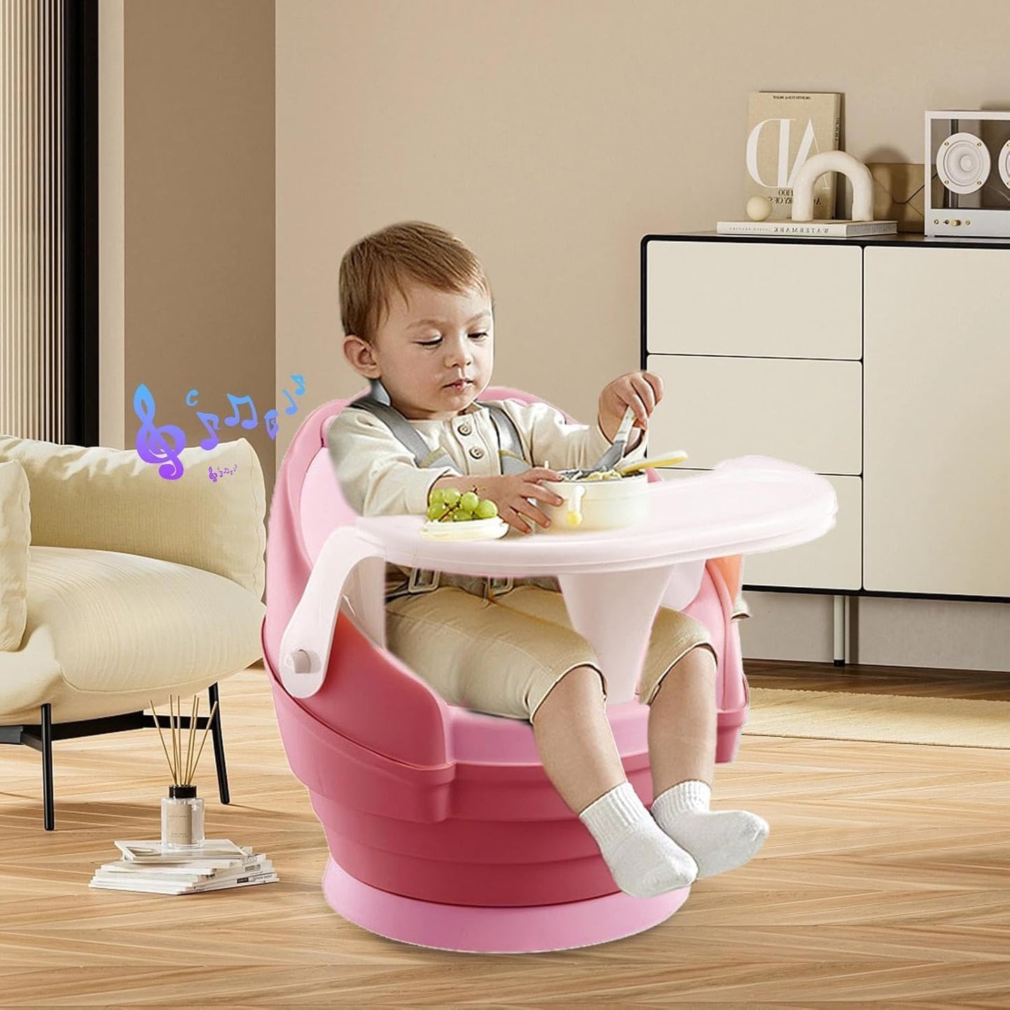 OBaby Dining Table Seat, 360° Rotation