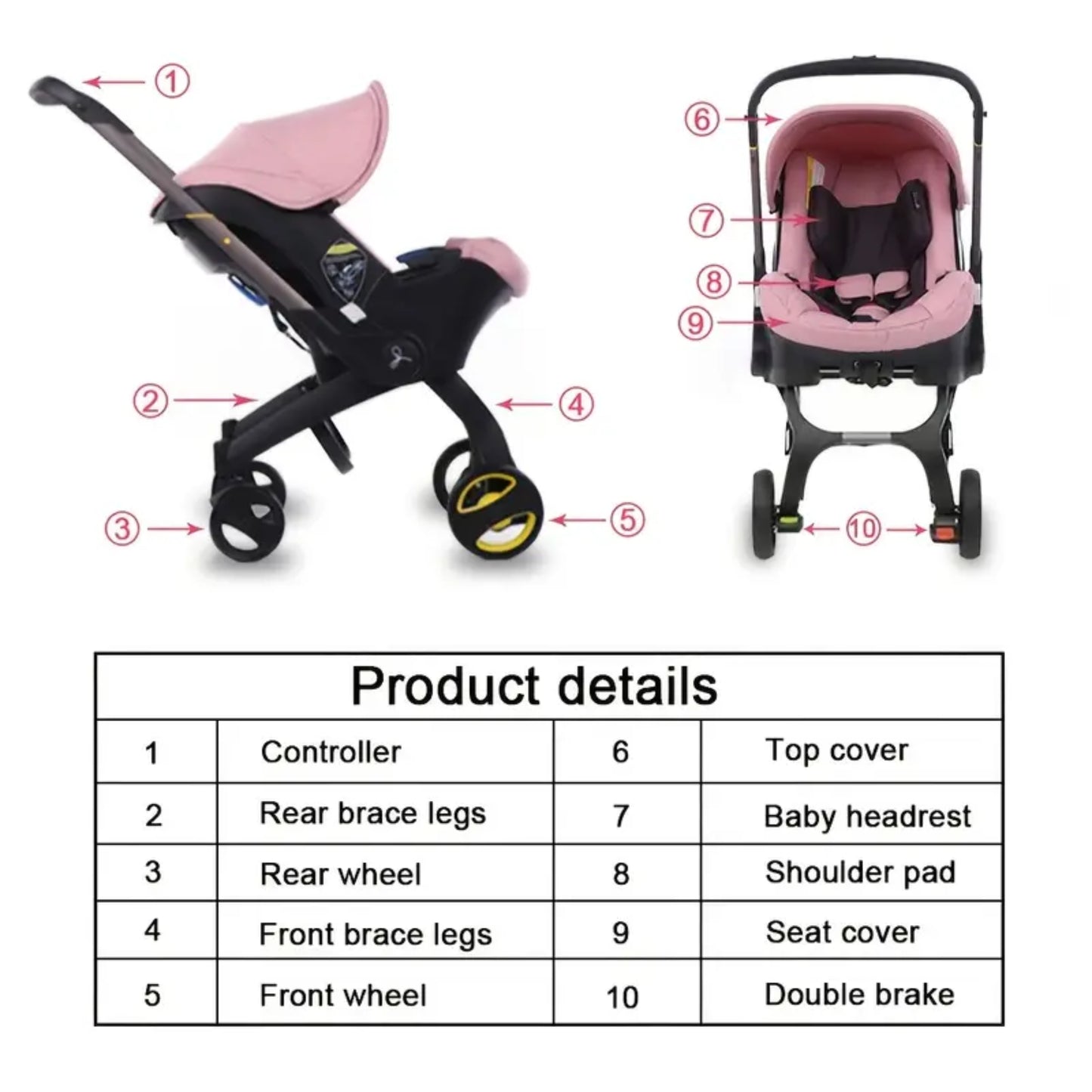 OBABY Car Seat/Travel Stroller