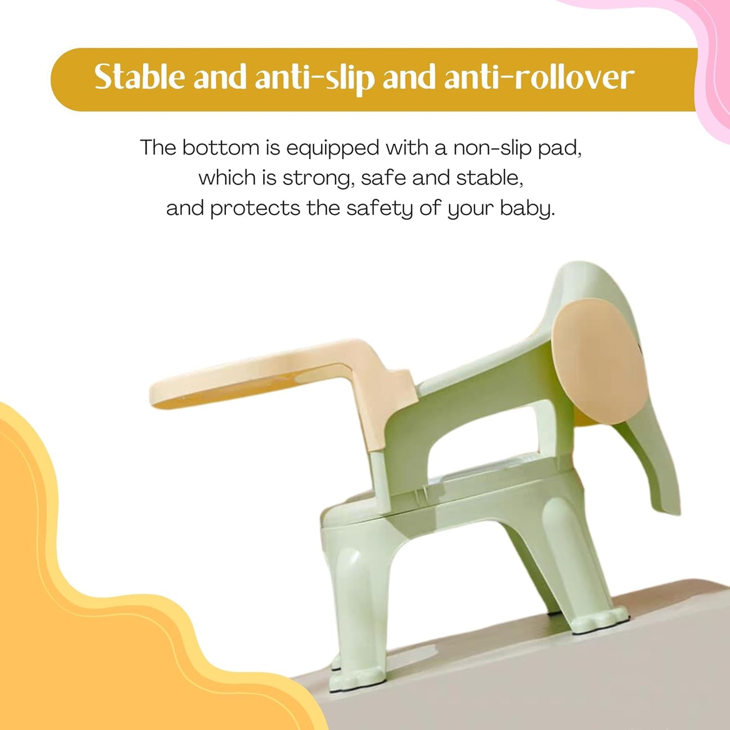 OBaby Dining Table Seat Removable Tray/Adjustable