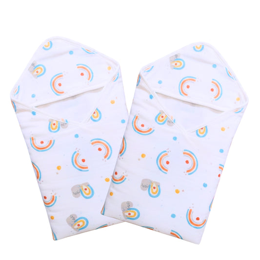 OBABY Muslin Hooded Baby Blanket | Soft & Breathable Cotton Blanket for Newborns